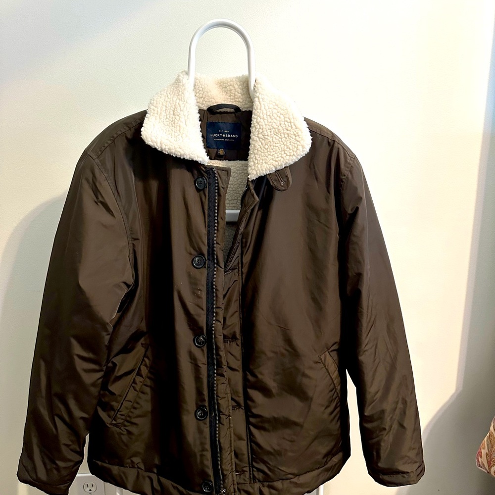 Lucky Brand Men’s jacket with Sherpa lining